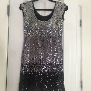 White House Black Market ombré sequin dress